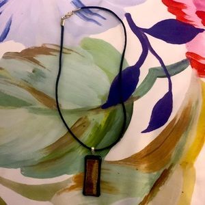 Gold and Black Necklace